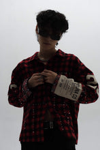 Load image into Gallery viewer, SOLUNA Rhinestone Flannel Jacket